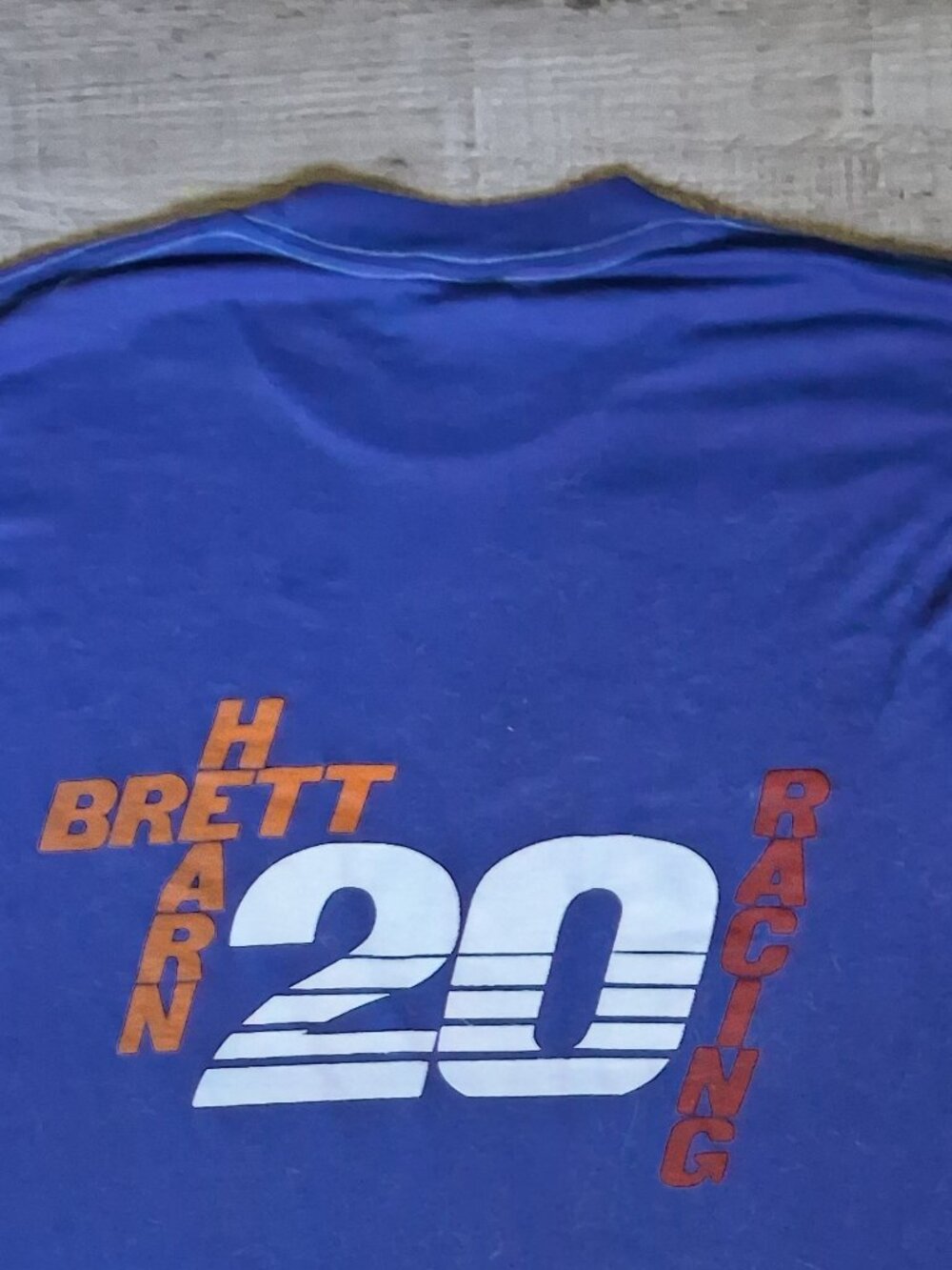 Vintage Brett Hearn Dirt Racing #20 Tee Shirt Medium Small Blue